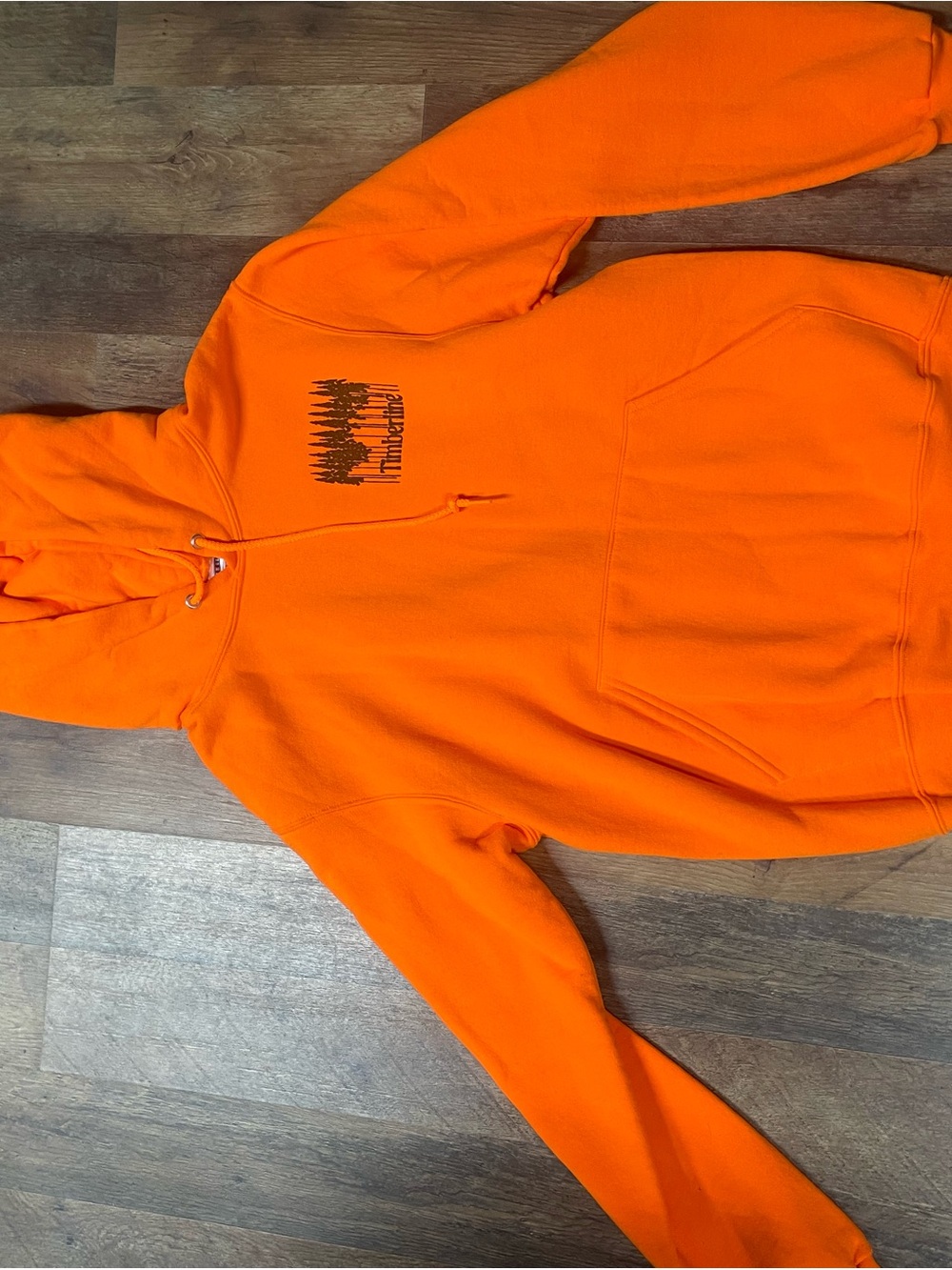 Timberland Bright Orange Men's Zip-Up Hoodie
